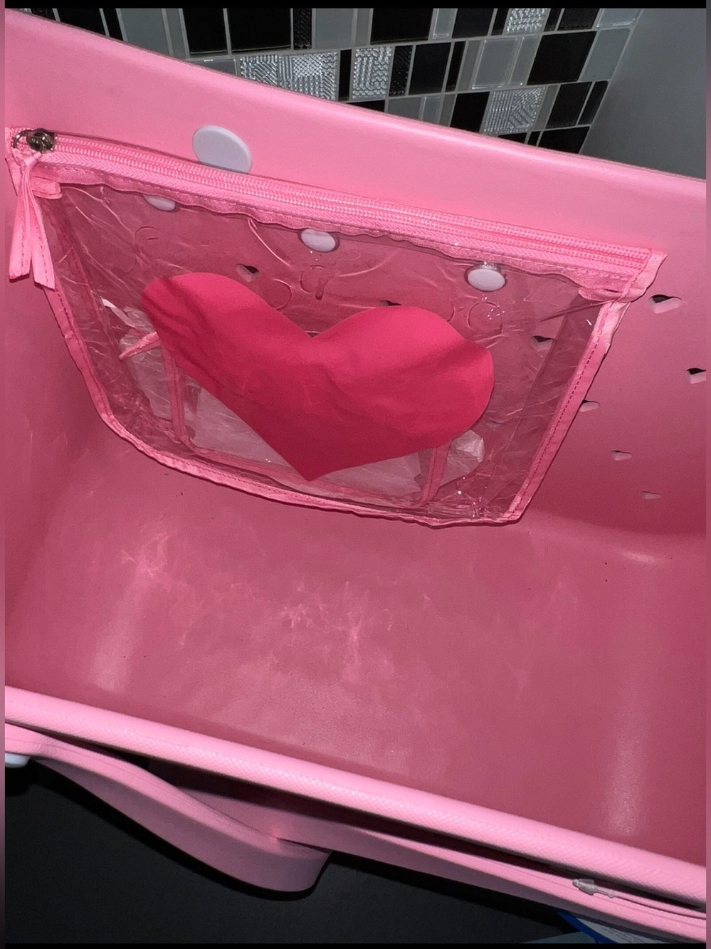 BOGG BAG Pink Heart Cutout Tote - Picture 4 of 6